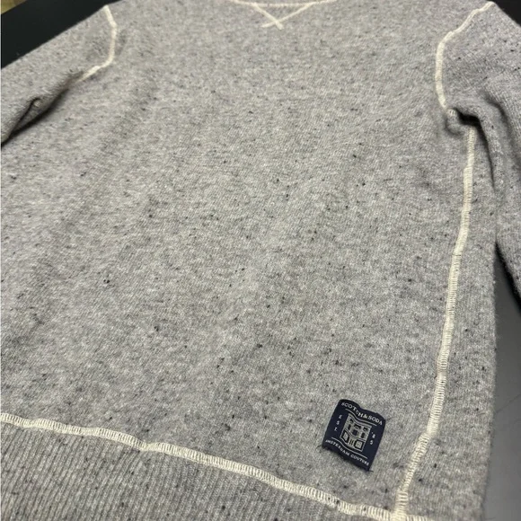 SCOTCH & SODA Crew Neck Pullover Jumper Men's XL Wool Blend Knitted Stretch